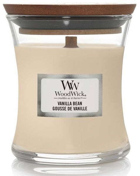 Ароматична свічка з дерев'яним гнітом Vanilla Bean Woodwick 85 g 5038581056562 фото
