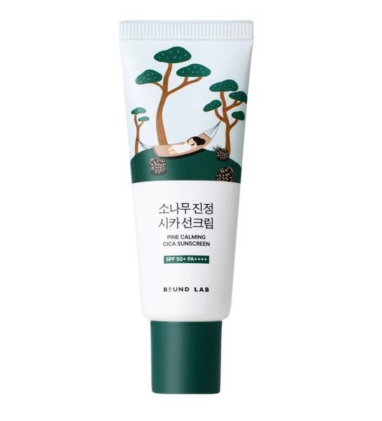 Сонцезахисний крем з екстрактом голок сосни ROUND LAB Pine Calming Cica Sunscreen 40 ml 8809962542403 фото