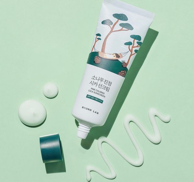 Сонцезахисний крем з екстрактом голок сосни ROUND LAB Pine Calming Cica Sunscreen 40 ml 8809962542403 фото