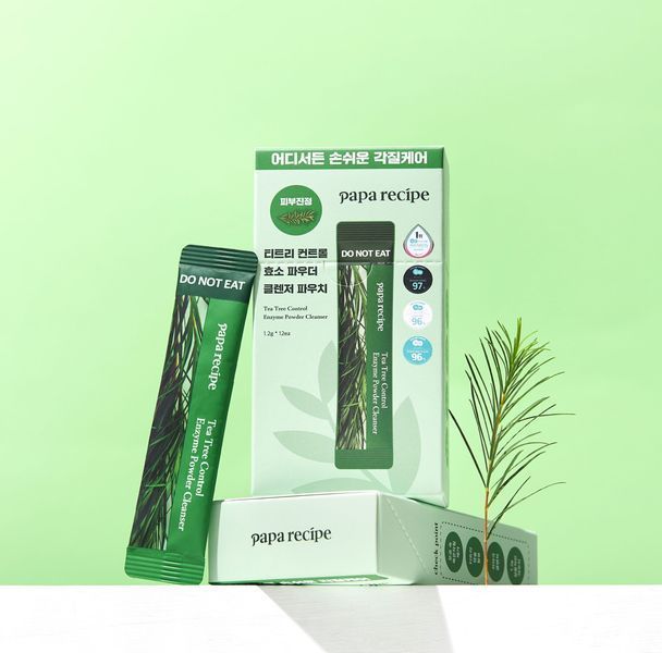 Ензимна пудра з екстрактом чайного дерева Papa Recipe Tea Tree Control Powder Cleanser 1.2 g 8809958300277 фото