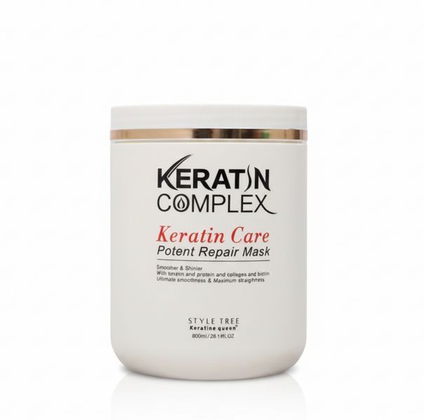 Маска для гладкості неслухняного волосся Keratine Queen 800 ml 3210 фото