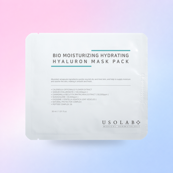 Зволожуюча, заспокійлива та омолоджуюча тканинна маска Bio Moisturizing Hydrating Hyaluron USOLAB 8809801694911 фото