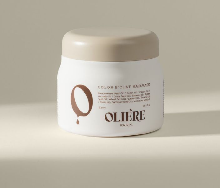 Маска для збереження кольору фарбованого волосся Color E&rsquo;Clat OLIERE PARIS 500 ml 1820 фото