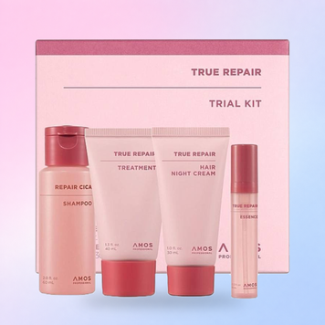 Набір мініатюр продуктів для сухого та пошкодженого волосся AMOS Professional True Repair Trial Kit 8801675615221 фото