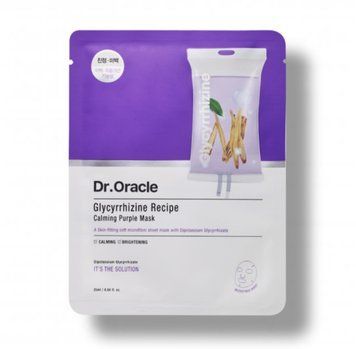 Заспокійлива тканинна маска з коренем солодки Glycyrrhizine Recipe Calming Purple Mask Dr.Oracle 8809408731866 фото