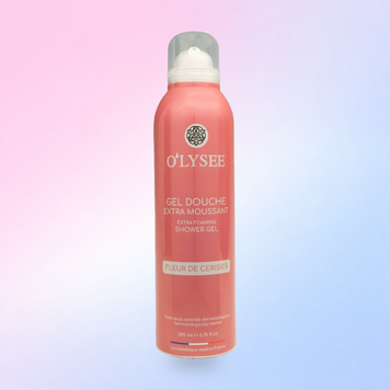 Очищуюча гель-піна для душу O'LYSEE Extra Foaming Shower Gel FLEUR DE CERISIER 200 ml 3520710011402 фото
