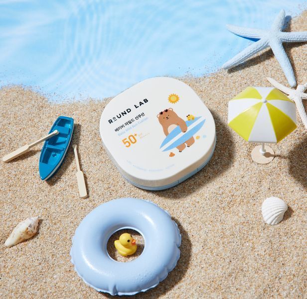Дитячий сонцезахисний кушон ROUND LAB Baby Mild Sun Cushion 16 g 5007 фото