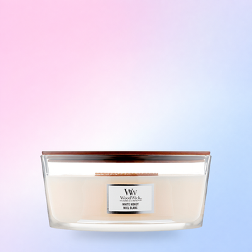 Ароматична свічка з дерев'яним гнітом White Honey Woodwick 453 g 5038581077864 фото