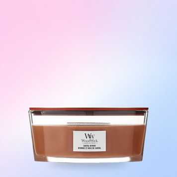 Ароматична свічка з дерев'яним гнітом Santal Myrrh Woodwick 453 g 5038581155661 фото