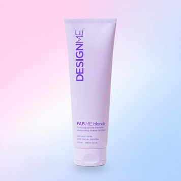 Зміцнювальний фіолетовий шампунь для блонду FAB.ME BLONDE FORTIFYING PURPLE SHAMPOO DESIGN.ME 250 ml 8029 фото