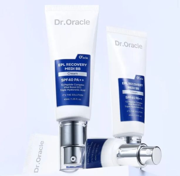 Регенеруючий BB крем для обличчя Dr. Oracle EPL Recovery MEDI BB SPF40 40 ml 8809408733426 фото