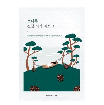 Заспокійлива тканинна маска з екстрактом голок сосни ROUND LAB Pine Calming Cica Mask Sheet  8809783325711 фото