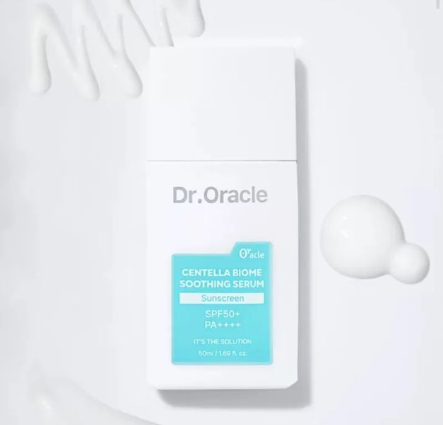 Заспокійлива сонцезахисна сироватка Dr. Oracle Centella Biome Soothing Sunserum 50 ml 8809408733099 фото