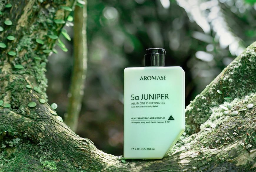 Очищувальний гель-шампунь 3в1 для волосся, тіла та обличчя Aromase 5&alpha; Juniper Head-To-Toe Shampoo & Body Wash 260 ml 4971 фото