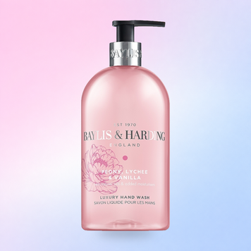 Рідке мило для рук зі зволожуючим ефектом Baylis & Harding Peony, Lychee & Vanilla 500 ml 017854120037 фото