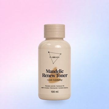Мигдалевий тонер із заспокійливим комплексом для м&rsquo;якого оновлення Mandelic Renew Toner Gentle Exfoliating A-NATOMI 30 ml 6516 фото