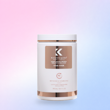 Маска для реконструкції пошкодженого волосся Keratine Queen 800 ml 3202 фото