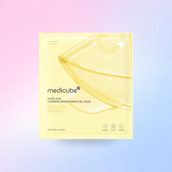 Освітлювальна гідрогелева маска з койєвою кислотою та куркумою Medicube Kojic Acid Turmeric Brightening Gel Mask  8800256114658 фото