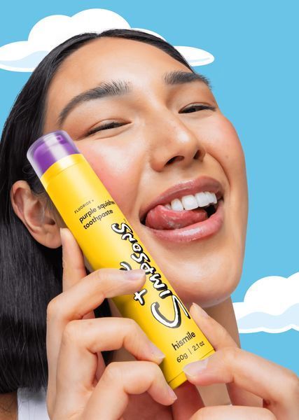 Зубна паста для м'якого відбілювання Hismile The Simpsons Purple Squishee Toothpaste 60g 93575485 фото