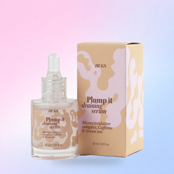 Масажна сироватка з протинабряковим комплексом Plump it Draining Serum Hugs 30 ml 0208 фото