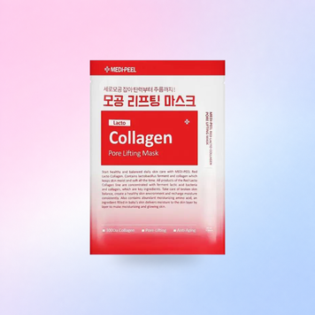 Тканинна маска з ліфтинг-ефектом Meedi Peel Red Lacto Collagen Pore Lifting Mask 25 ml 8809409345741 фото
